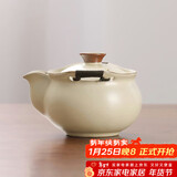 尚言坊汝窑手抓壶盖碗茶杯单个不烫手高档陶瓷功夫茶具茶碗泡茶碗一人用
