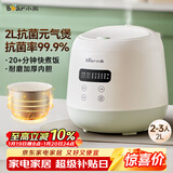 小熊（Bear）电饭煲2~3人 家用迷你小容量电饭锅 2L智能快煮饭多功能智能预约煮粥锅微压煮饭锅 DFB-Q20B2
