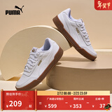 彪马（PUMA）经典复古透气小白鞋男女简约百搭休闲板鞋CARACAL 369863 白-金色-06 35.5 【尺码偏小】