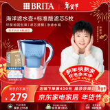 碧然德（BRITA） 过滤净水器 家用滤水壶 净水壶 海洋系列 3.5L蓝色 一壶六芯装 环保加固包装