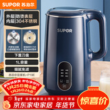 苏泊尔（SUPOR）迷你豆浆机 家用自动煮免滤2-3人食可预约多功能迷你小型料理机搅拌机 DJ10B-P19E