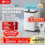 贝昂空气净化器除甲醛大空间家用 分解式除醛除菌除过敏原消毒净化器【卫健委备案认证】开拓者Pro X8S