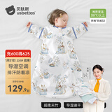 贝肽斯婴儿睡袋夏季空调房宝宝睡袋新生儿童一体防踢被幼儿防惊跳纱布被 【夏季】（前4后2 26℃+）松鼠 S码 建议身高55-70cm年龄0-9个月