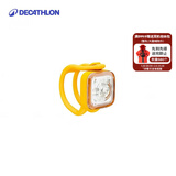 迪卡侬自行车灯前后照明灯警示灯两用车前灯尾灯高亮闪灯OVB2 黄色（CR2032纽扣电池）