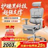 Ergonor保友金豪b雄鹰 人体工学椅 电脑椅 电竞椅办公椅子可躺老板椅 【金豪b雄鹰X】银白网+躺舒宝