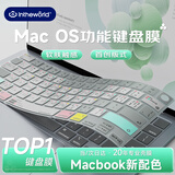 极川【快捷键】苹果MacBook Air 13.6英寸M5/4/3/2硅胶键盘膜2026/25/24款笔记本电脑键盘保护膜防尘罩