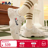 斐乐猫爪鞋女鞋老爹鞋休闲鞋女休闲复古厚底运动鞋 猫爪四代-AW古白色/白天鹅 38.5