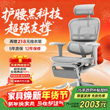 Ergonor保友金豪b雄鹰 人体工学椅 电脑椅 电竞椅办公椅子可躺老板椅 【金豪b雄鹰X】银白网+躺舒宝