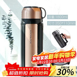 乐扣乐扣（LOCK&LOCK）保温壶304不锈钢保温保冷水壶户外露营旅行壶1.8L金色