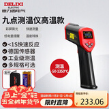 德力西电气红外线测温仪高精度测温枪彩屏背光数显手持式工业级温度计 多点