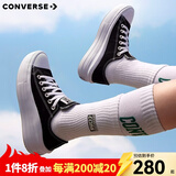 匡威（Converse）厚底鞋女鞋新款70S低帮帆布鞋松糕鞋云朵Move增高硫化鞋小个子 570256C 经典黑 36.5 /6