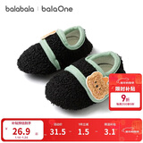 巴拉巴拉balaOne宝宝地板袜防滑点胶冬季加绒保暖袜子学步萌209425172202