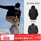 骆驼（CAMEL）三防冲锋衣户外登山服防风防水防污三合一运动外套 AD12263514Y,羽绒内胆幻影黑男女 L