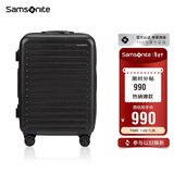 新秀丽（Samsonite）行李箱20英寸拉杆箱欧洲设计条纹旅行箱包密码登机箱黑色KF1