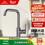 九牧（JOMOO）厨房水龙头洗菜盆水龙头台盆自来水龙头洗碗盆厨卫水槽冷热水龙头 C款-33186【双水花无铅过水-枪灰】