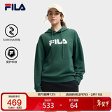FILA斐乐官方情侣款连帽卫衣2025秋季休闲宽松针织长袖上衣