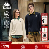 卡帕（Kappa）套头衫情侣男女宽松运动卫衣休闲圆领外套K0CZ2WT93V 黑色 L