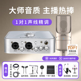 艾肯4nano外置声卡套装主播直播喊麦全套手机电脑有线无线麦克风套装专业录音k歌书声说唱带货声卡设备 【性价比之选】4nano+得胜K200