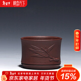 藏壶天下 宜兴紫砂杯主人杯品茗杯个人杯茶碗实用小杯竹段小杯 紫泥款