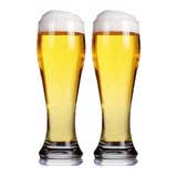 帕莎帕琦啤酒杯进口吹制超大容量无铅玻璃扎啤果汁饮料水杯665ML2只42756