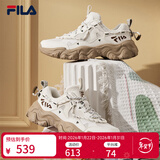 斐乐 斐乐官方女鞋猫爪鞋5代老爹鞋运动鞋夏季网面休闲鞋透气女 奶白-GD 38