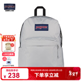 JANSPORT杰斯伯书包轻便双肩包男女旅行包简约背包电脑包学生校园 4QUTDH7雾凇-带侧边袋-25年