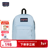 JANSPORT杰斯伯书包轻便双肩包男女旅行包简约背包电脑包学生校园 85VI7G7 雾霾蓝-侧边袋/20L