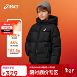 亚瑟士（asics）ASICS/亚瑟士童装25年冬季中大童宽松短款泡芙羽绒服外套轻薄舒适