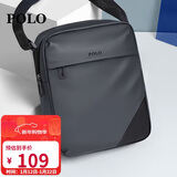POLO单肩包男士耐磨斜挎包轻便iPad包竖款手机包运动挎包通勤单肩小包