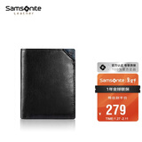 新秀丽（Samsonite）男士短款钱包牛皮卡包驾驶证件收纳包男士新年情人节礼物TK6