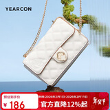 意尔康女包菱格链条包斜挎单肩包女小方包包女款2026年新年情人节礼物
