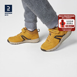 迪卡侬儿童运动鞋秋款小学生中大童男童鞋子潮真皮女童童鞋feel 浅棕色 37