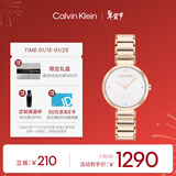 Calvin KleinCK女表永恒系列小闪钻石英小金表25200140送女友新年礼物