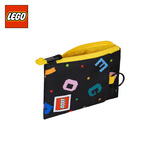 乐高（LEGO）卡包儿童卡套小学生零钱小包新款可爱迷你收纳袋彩色字母黑20330