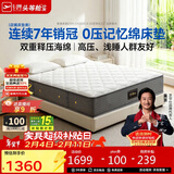 芝华仕（CHEERS）床垫D026明星垫2cm记忆棉独袋弹簧席梦思家用卧室1.5x2米适中偏软