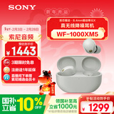 索尼（SONY）WF-1000XM5【政府补贴】真无线蓝牙降噪耳机 新一代降噪豆智能AI蓝牙5.3 铂金银 新年 情人节礼物