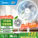 美的（Midea） 电风扇 家用风扇7叶落地扇立式轻音节能大风量电扇台扇迷你扇台立两用转页扇空气循环扇安静低音 店长推荐丨7叶劲风 百万单品 家用落地扇