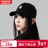 MLB官方男女帽子明星同款软顶棒球帽冬冬运动遮阳鸭舌帽情人节礼物 纽约洋基队/黑色/77 均码 F