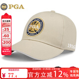 PGA高尔夫球帽 男女防晒帽子 网球帽 棒球帽职业比赛 户外遮阳太阳帽 205008-卡其色