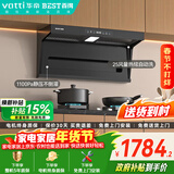 百得（BEST）华帝出品顶侧双吸油烟机变频油烟机25m³挥手感应自清洗E712(可搭配燃气灶)