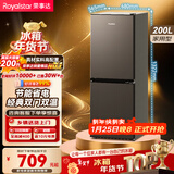 荣事达（Royalstar）200升小冰箱小型家用出租房办公室宿舍双开门两门双门二门电冰箱节能省电低音钛深灰R200