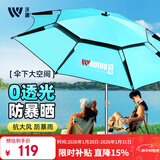 沃鼎钓鱼伞2025新款防晒不锈钢大钓伞加固加厚户外露营遮阳雨伞沙滩伞