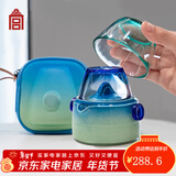 故宫文化 千里江山随行茶具3件套茶具套装茶杯故宫文创礼品生日礼物送男士 旅行茶具（3件套）