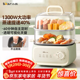小熊（Bear）电蒸锅 家用小型2-3人用 蒸煮一体家用电锅蒸蛋器多功能锅 10.3L三层大容量DZG-UA0P8