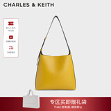 CHARLES&KEITH大容量通勤子母单肩包托特包包女包生日情人节礼物CK2-40270966-1 Mustard黄褐色 L