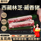 嘉平月生鲜藏香猪五花肉黑猪排骨年货土猪肉猪蹄西藏林芝土特产散养黑猪 臻品五花肉【肉香浓郁】 净重5斤