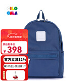 CILOCALA双肩包女M+号登山包校园电脑包大容量旅行包上班出游背包帆布书包 LAKE-湖蓝M+中号