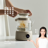 olayks立时 全玻璃养生壶煮茶壶 纯玻璃家用办公室小型煮茶器烧水壶0胶水0拼接 1L OLK-06-10