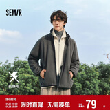 森马（Semir）夹克男冬抗静电外套摇粒绒情侣上衣109724108203