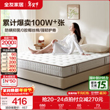 全友（QUANU）家居天然椰棕独立弹簧床垫席梦思床垫子1.8x2米乳胶床垫软硬适中 【小薄垫 | 高箱床标配】床垫（15cm厚） 1.2x2米